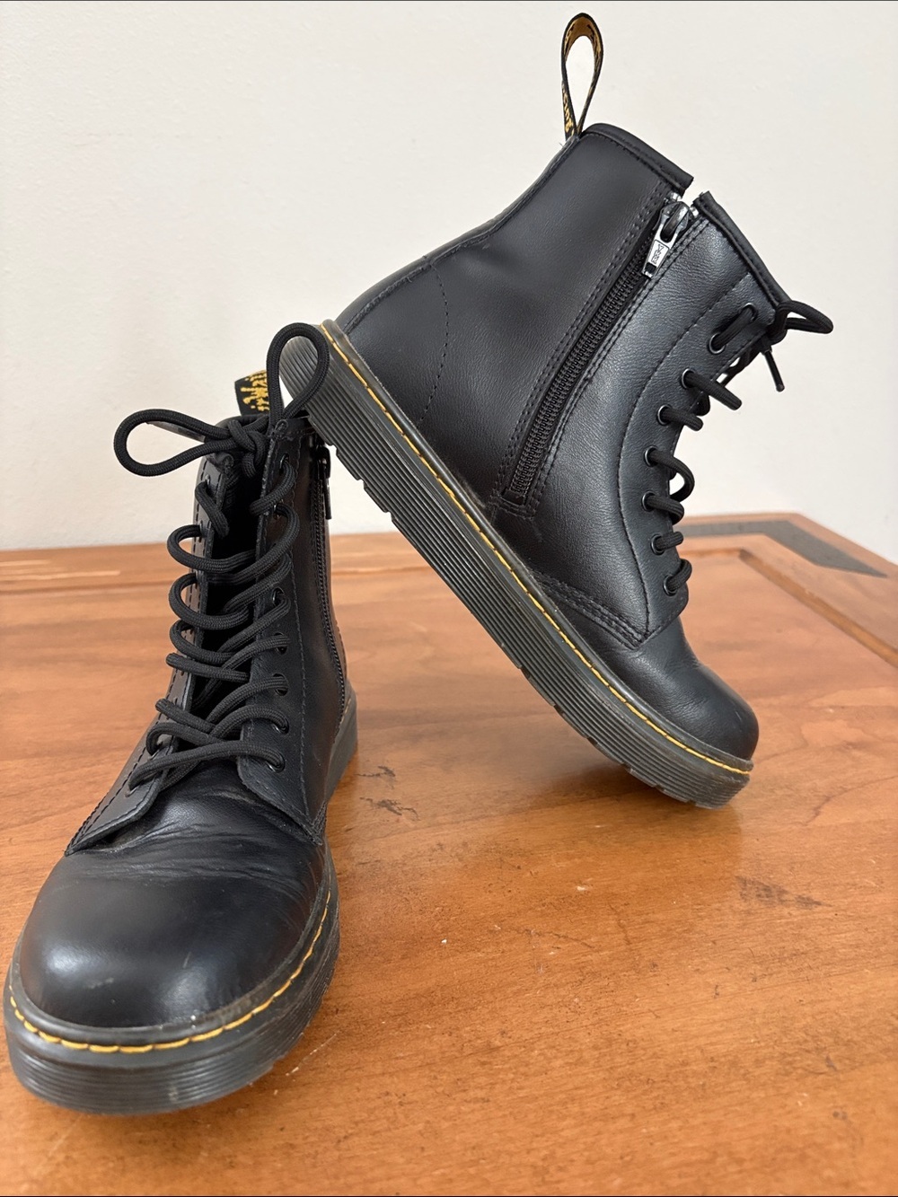 Dr. Martens Black Zavala Combat Boots  Size 5
